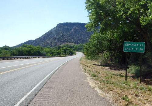GDMBR: Eastbound on US-84; the Abiquiu Inn is just a mile down the road.